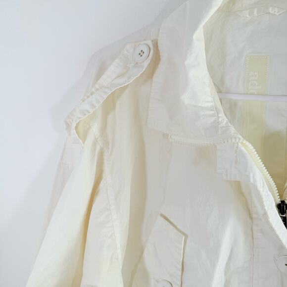 ADD Italy Cream Off White Safari Style Waterproof Rain Jacket Small - Picture 3 of 11